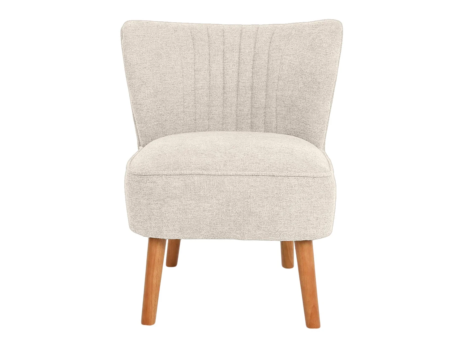 Sillón tapizado en tela eve  beige para hogar moderno mueble de almacenaje  - Homekit