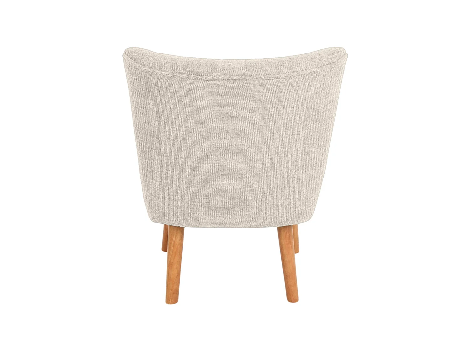 Sillón tapizado en tela eve  beige para hogar moderno mueble de almacenaje  - Homekit