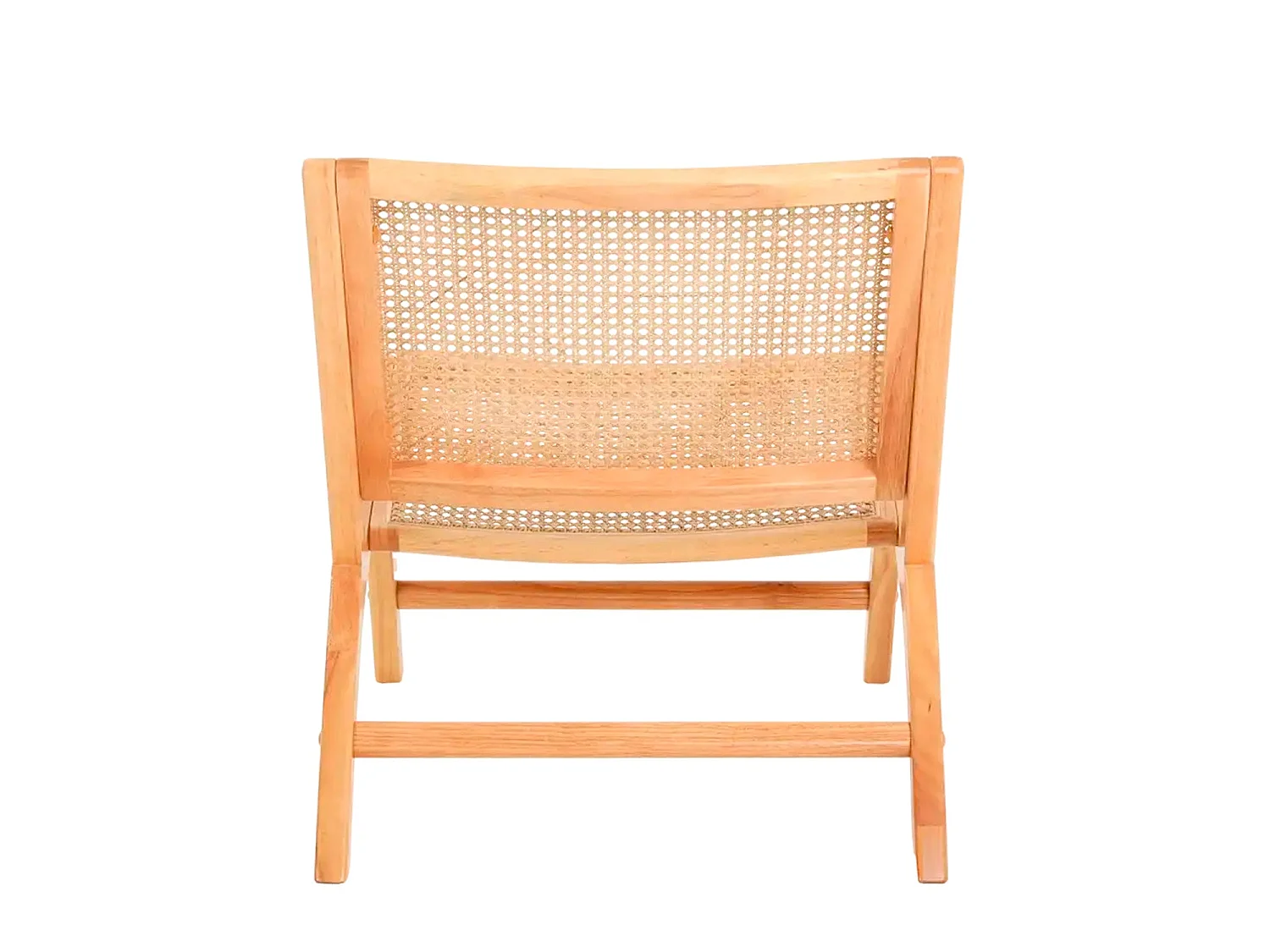 Sillón en ratán ladonna  natural y madera para hogar moderno mueble de almacenaje  - Homekit