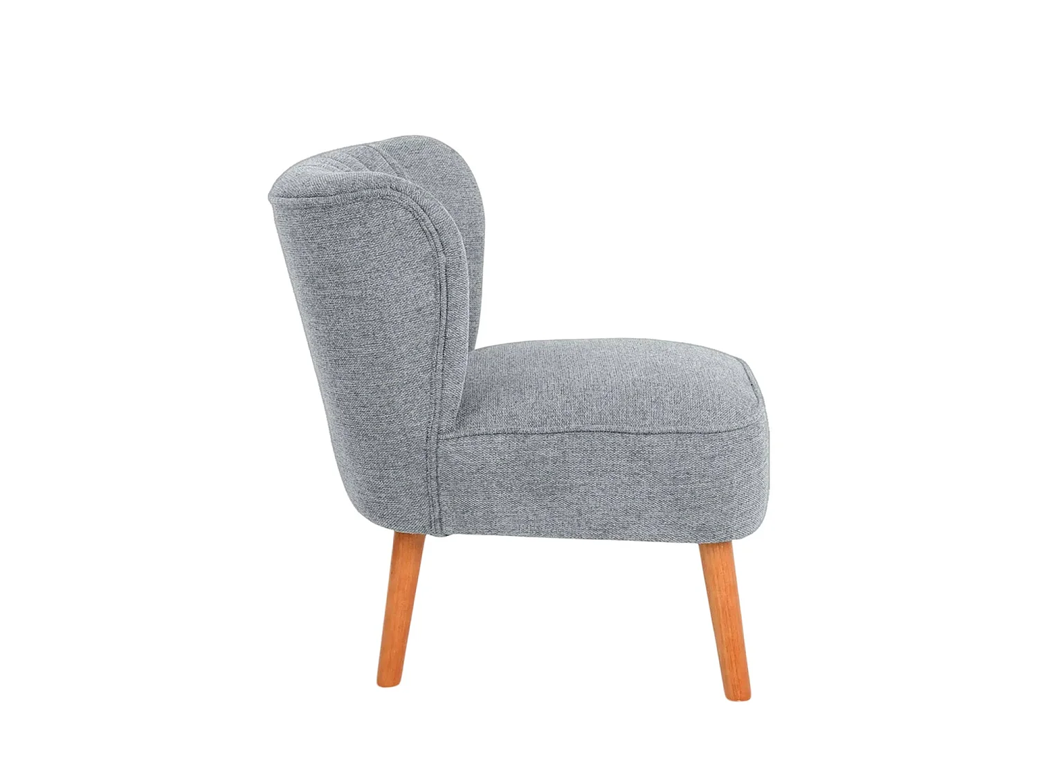 Sillón tapizado en tela eve  gris para hogar moderno mueble de almacenaje  - Homekit