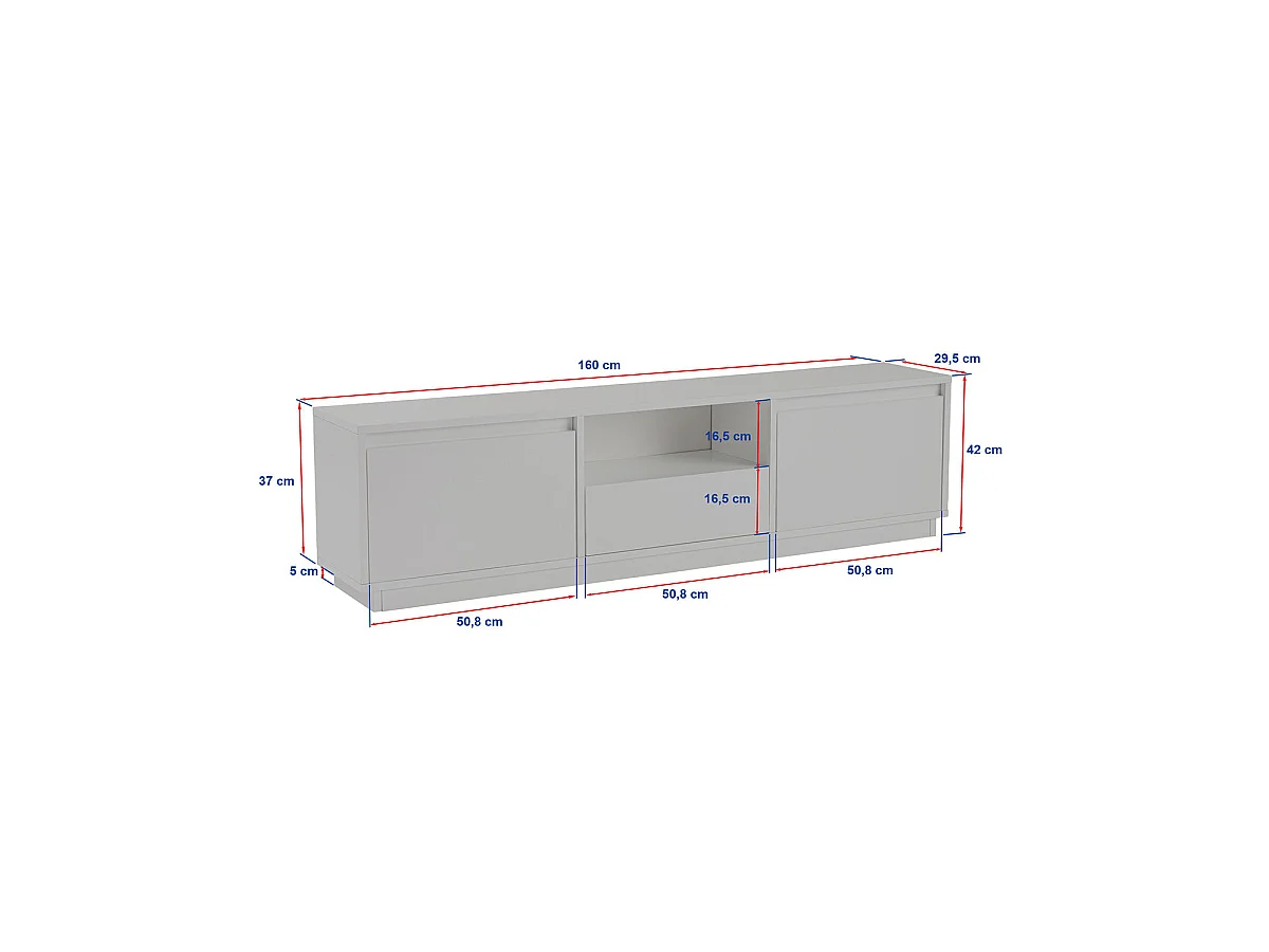 Mueble tv millie  blanco para hogar moderno mueble de almacenaje  - Homekit