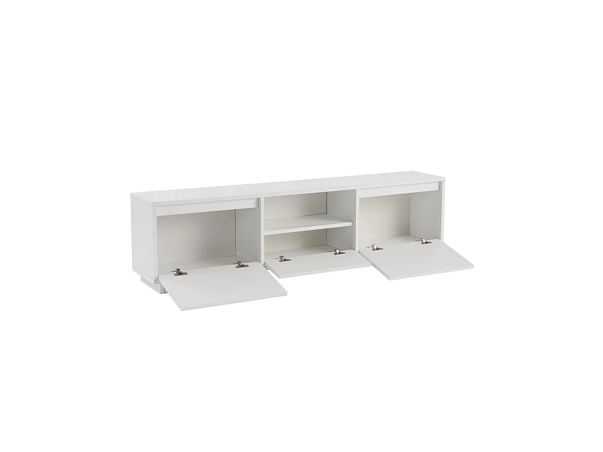 Mueble tv millie  blanco para hogar moderno mueble de almacenaje  - Homekit