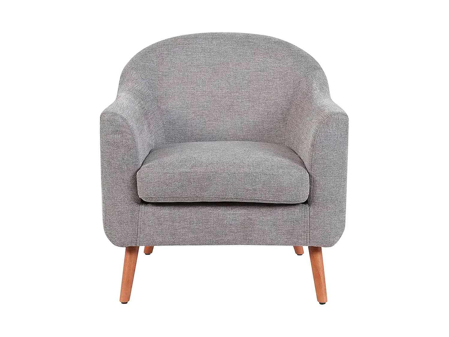 Sillón tapizado en tela nelda claro  gris para hogar moderno mueble de almacenaje  - Homekit