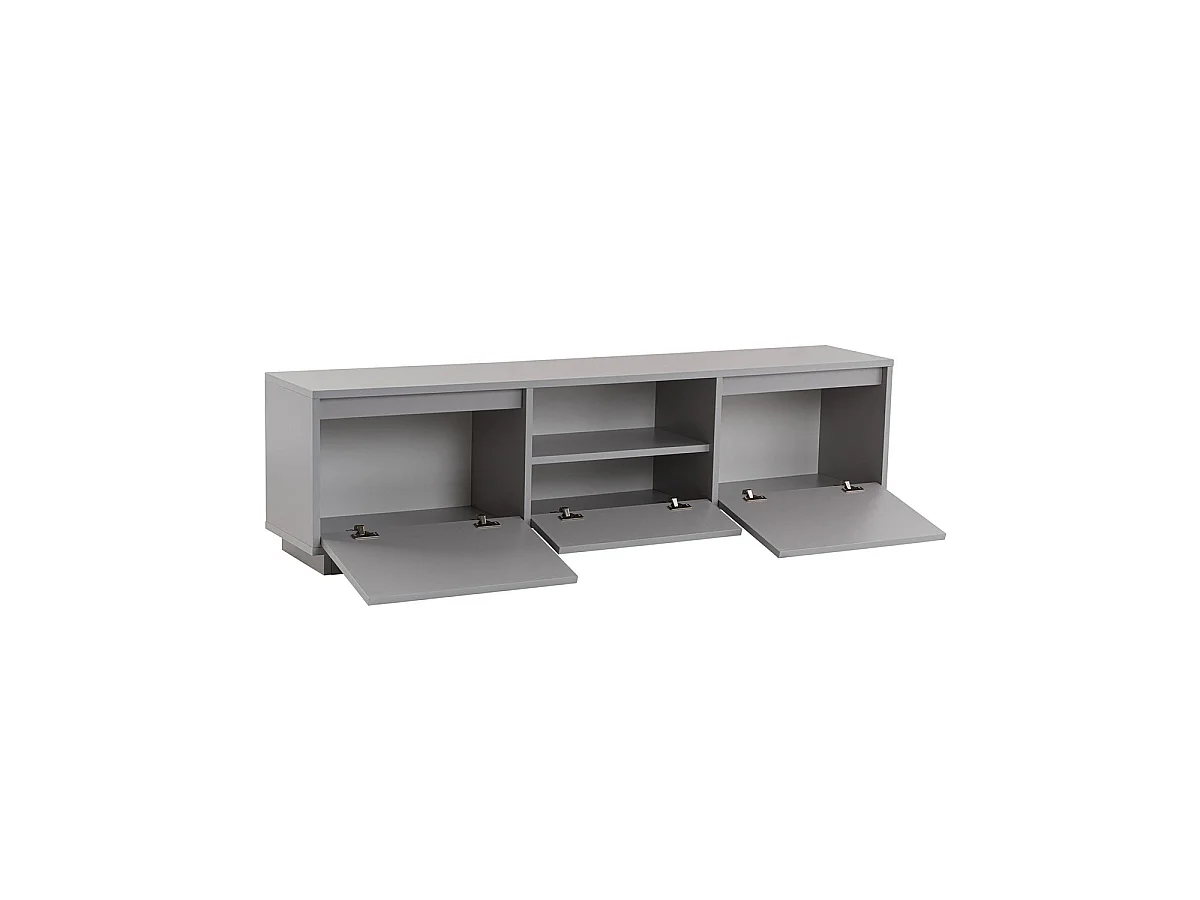 Mueble tv millie  gris para hogar moderno mueble de almacenaje  - Homekit