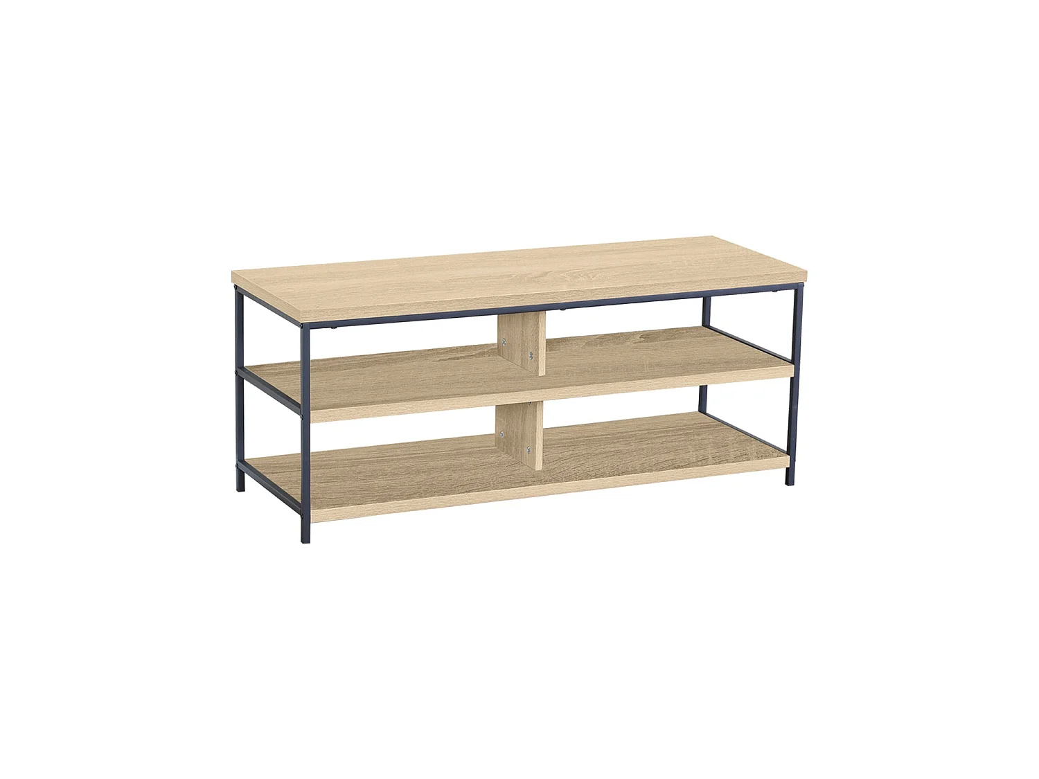 Mueble Tv Mindy - Color Madera natural y negro - Homekit