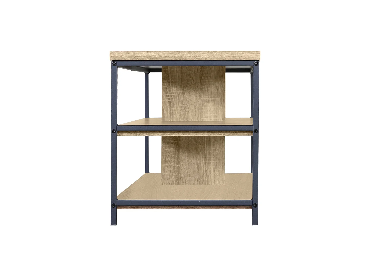 Mueble Tv Mindy - Color Madera natural y negro - Homekit