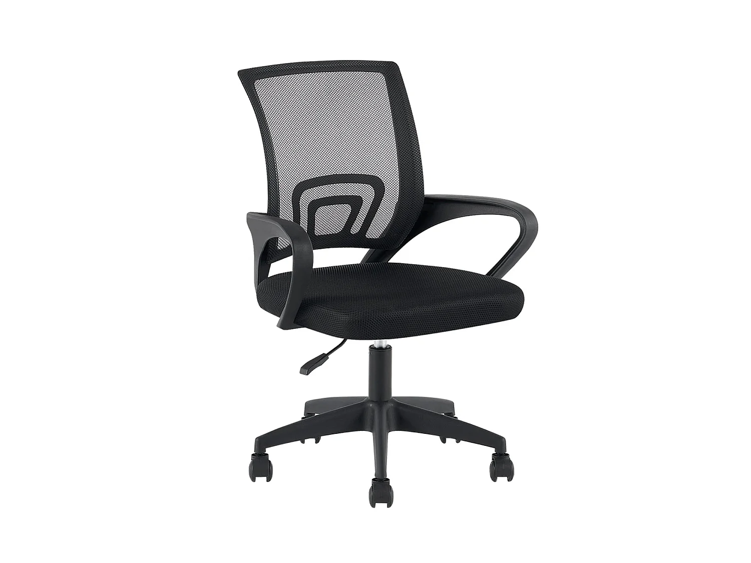 Silla de escritorio reva negro para hogar moderno mueble de almacenaje  - Homekit