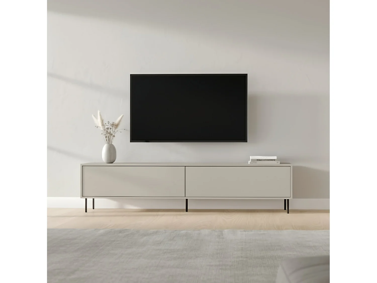 Mueble tv lila  beige para hogar moderno mueble de almacenaje  - Homekit