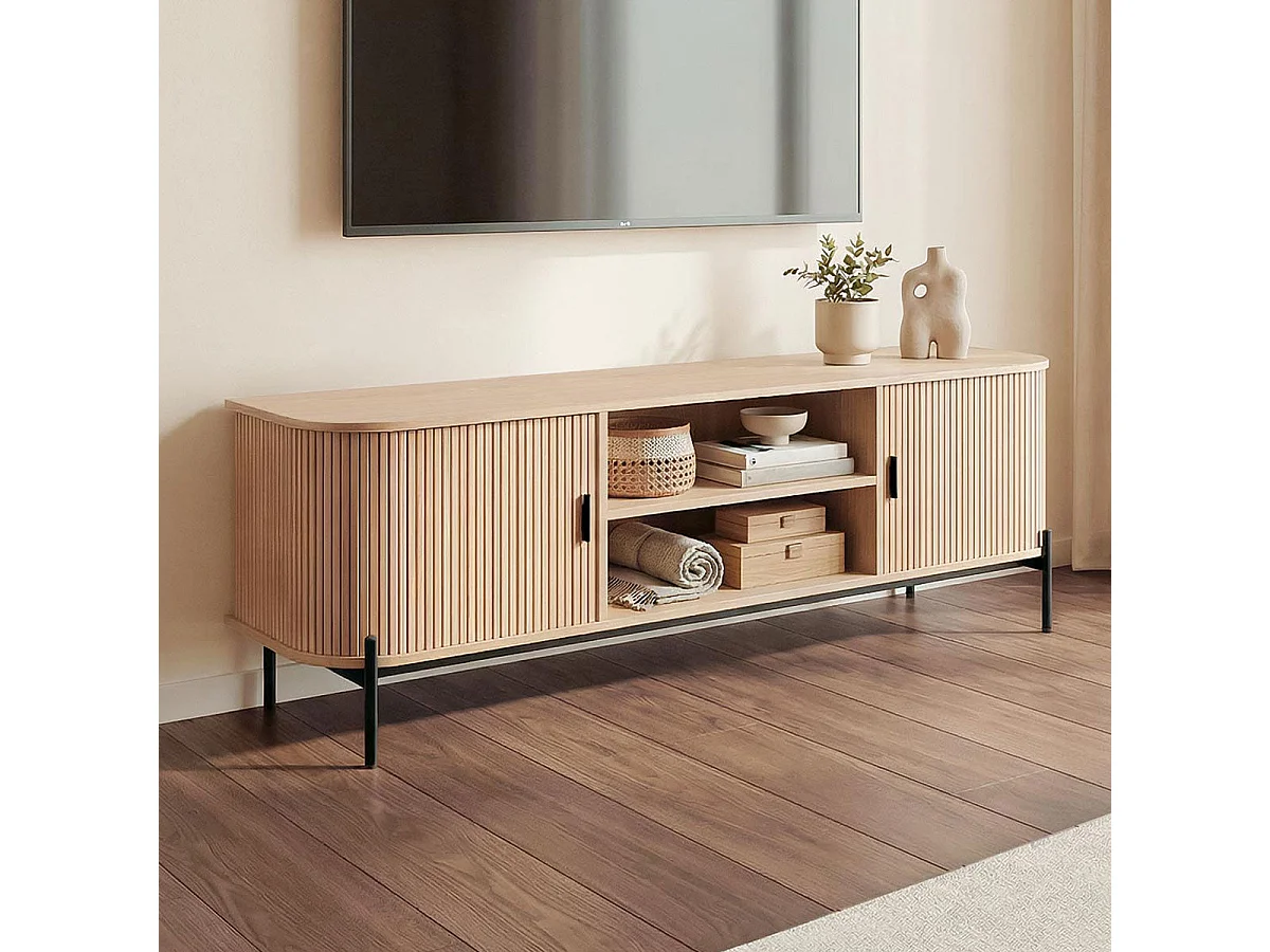Mueble TV Erma - Color Madera natural - Homekit