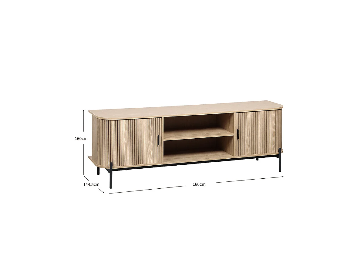 Mueble TV Erma - Color Madera natural - Homekit