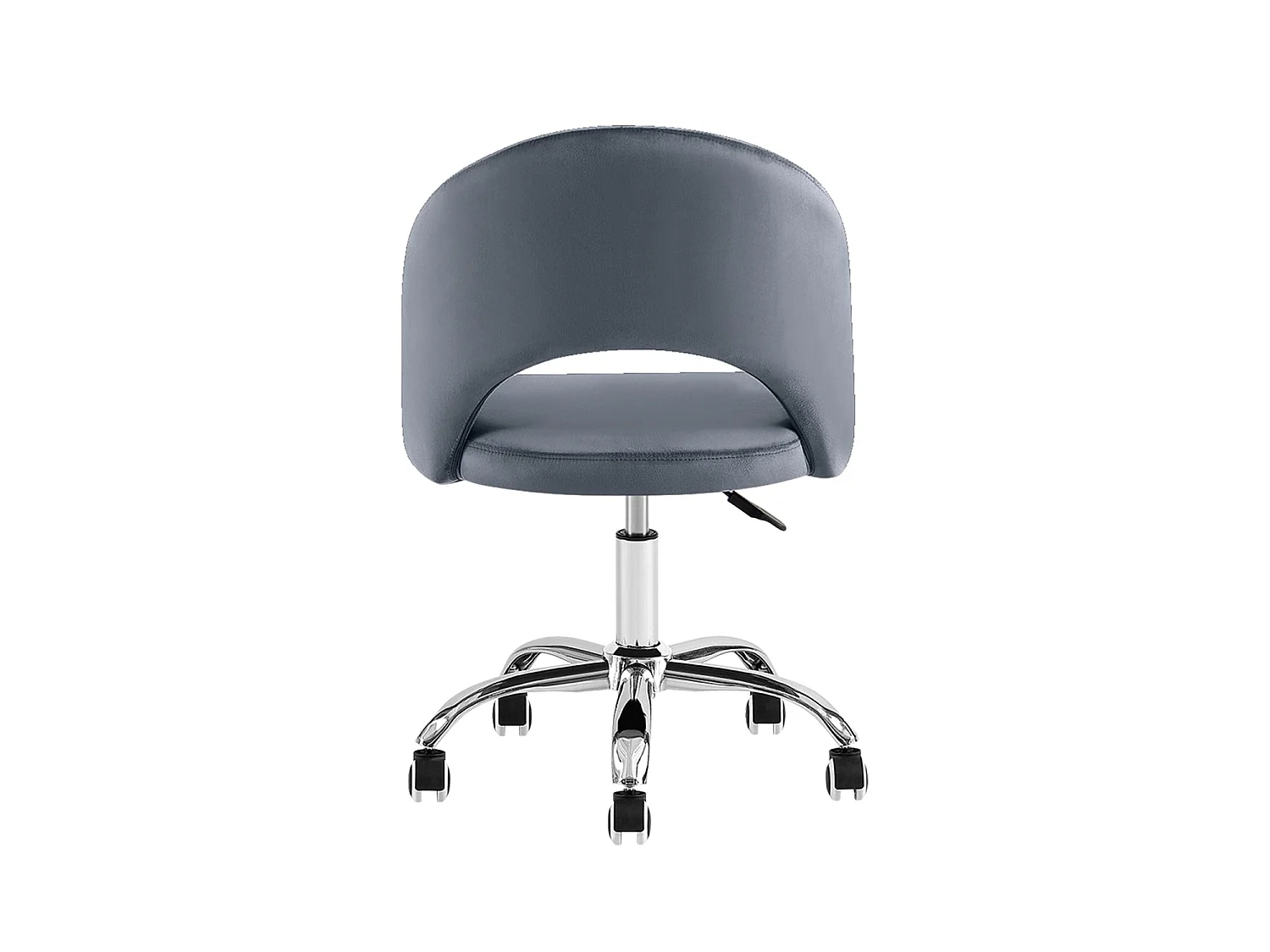 Silla de escritorio hallie gris para hogar moderno mueble de almacenaje  - Homekit