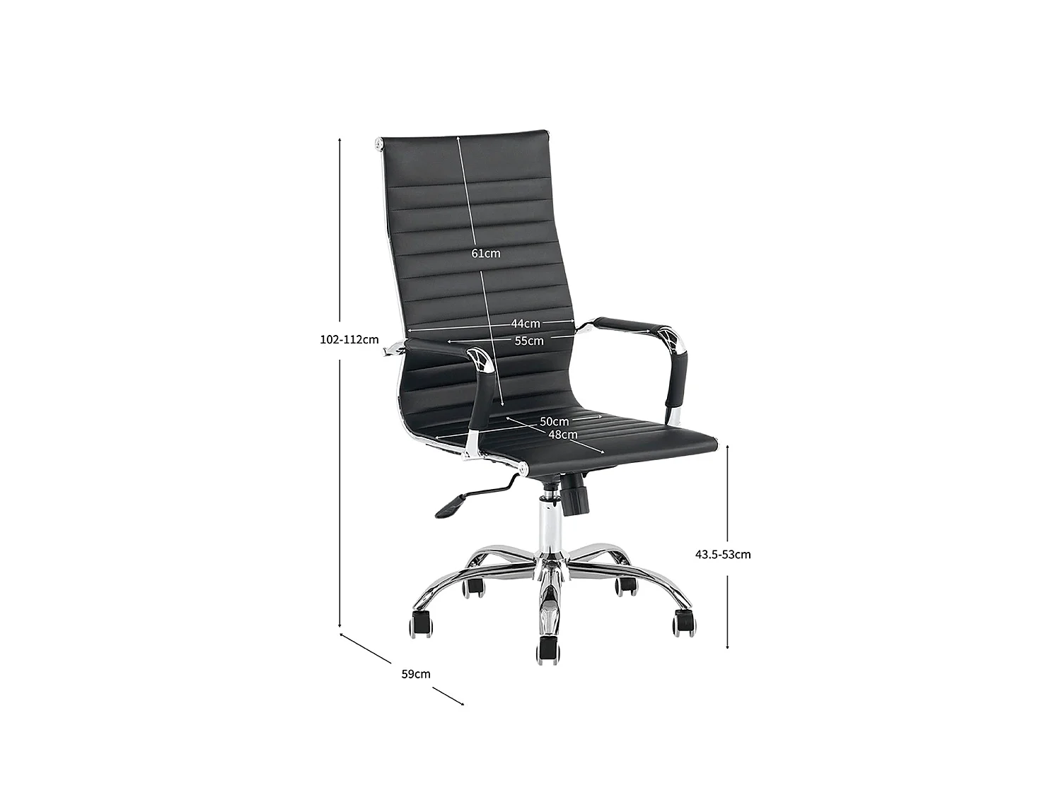 Silla de escritorio shelley negro para hogar moderno mueble de almacenaje  - Homekit