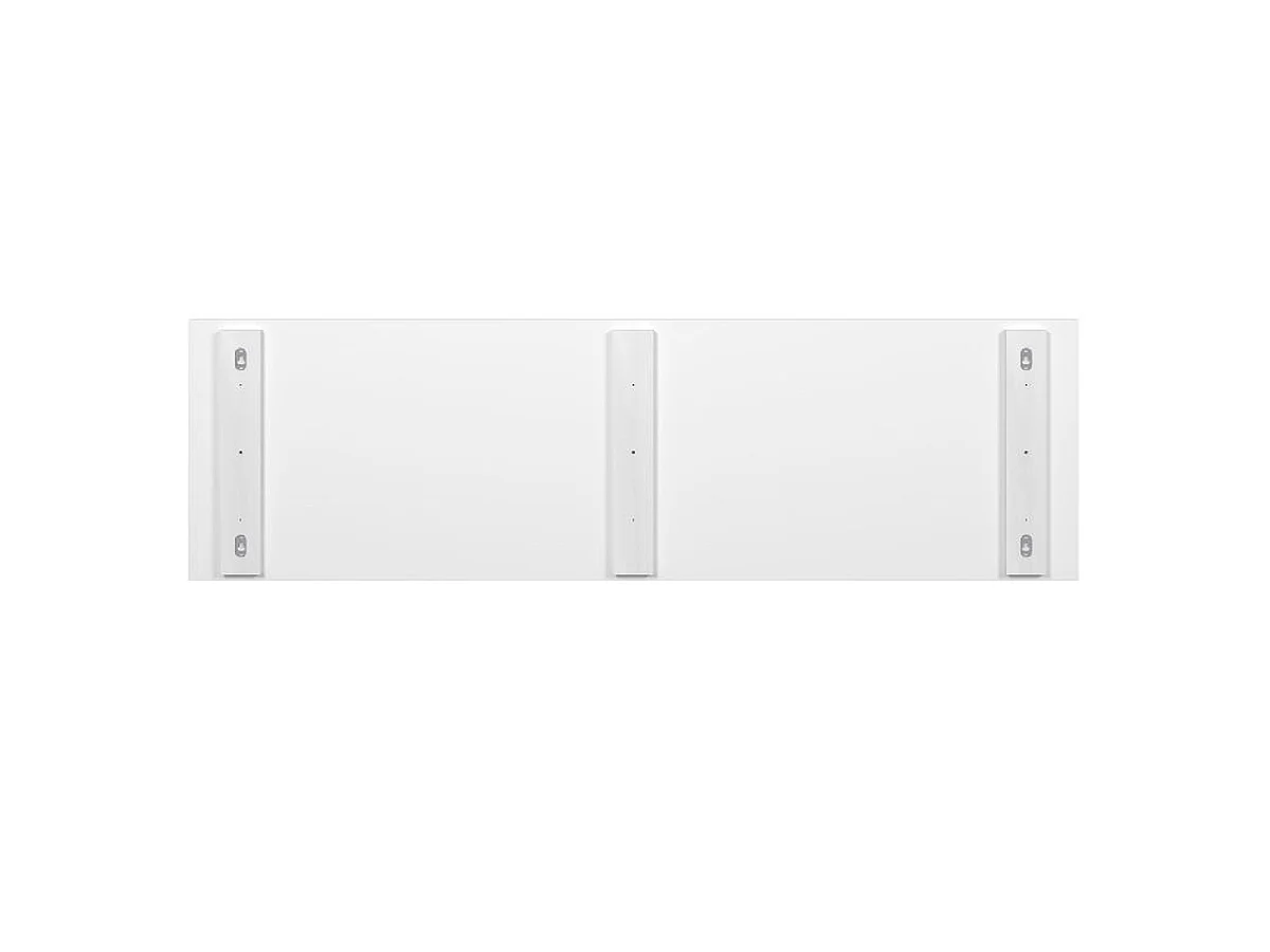 Tête de lit blanche moderne avec design à lignes horizontales - Longueur 156 x Hauteur 45,5 x Profondeur 1,5 cm
