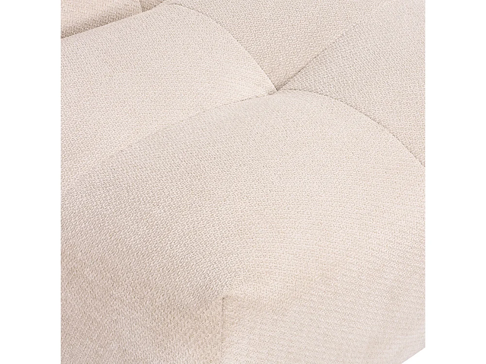 Alba - Chauffeuse lounge compressée 1 place en tissu - Beige