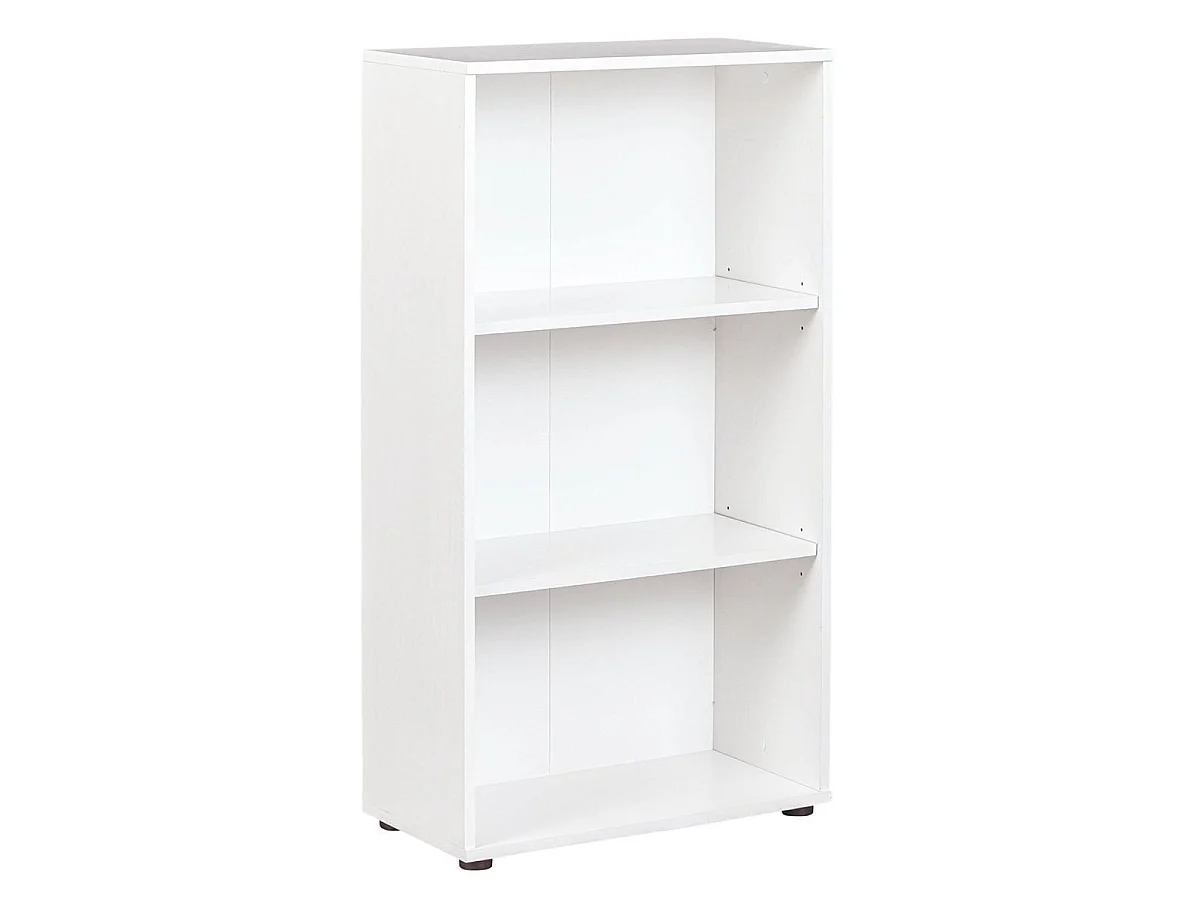 Etagère bibliothèque 3 niveaux coloris blanc - LEO