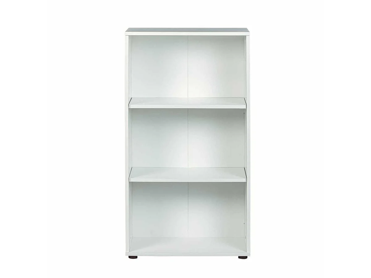 Etagère bibliothèque 3 niveaux coloris blanc - LEO