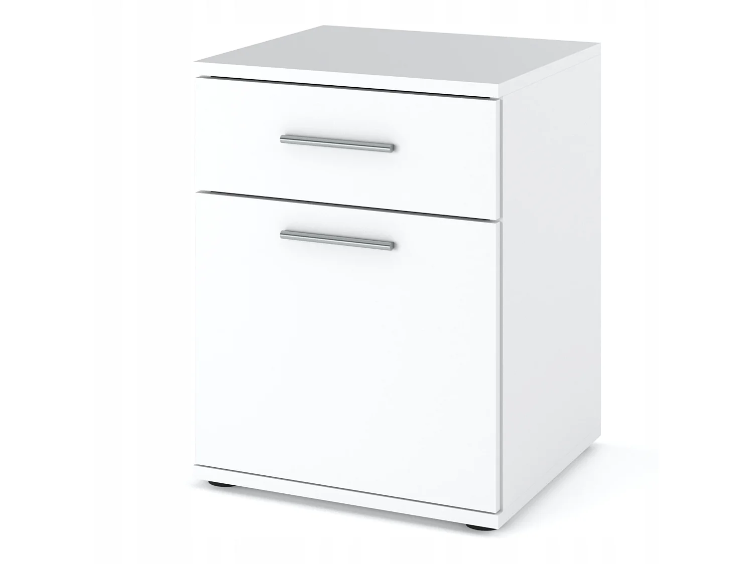 SZAFKA NOCNA BIAŁA 40 CM Z 1 SZUFLADĄ 1 PÓŁKĄ STOLIK NOCNY DO SYPIALNI LOFT