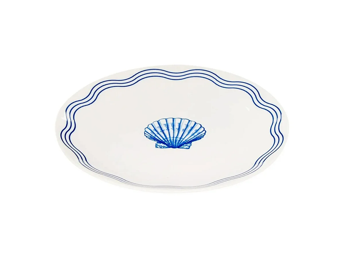 Lot de 6 Assiettes à Dessert "Océania" 19cm Bleu