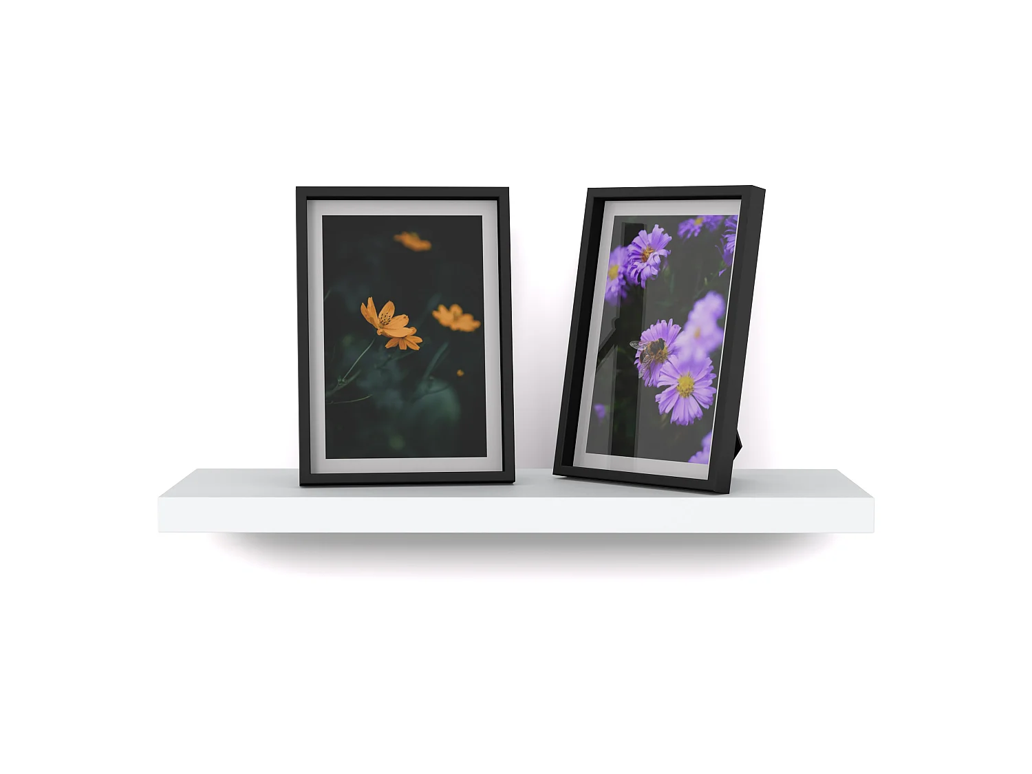 Półka Wisząca Stiv-Meble Połka Ścienna Biała Na Książki Zdjęcia 40x15x1,8 CM 1 szt.