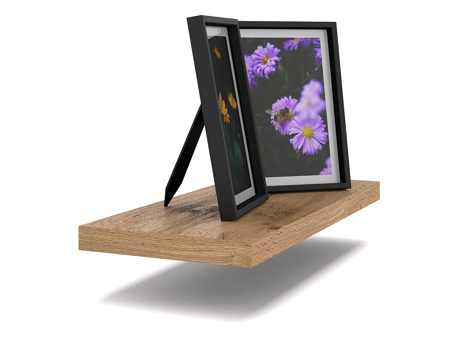 Półka Wisząca Stiv-Meble Połka Ścienna Dąb Wotan Na Książki Zdjęcia 40x15x1,8 CM 1 szt.