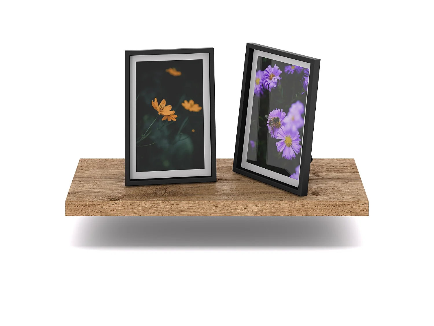 Półka Wisząca Stiv-Meble Połka Ścienna Dąb Wotan Na Książki Zdjęcia 40x15x1,8 CM 1 szt.