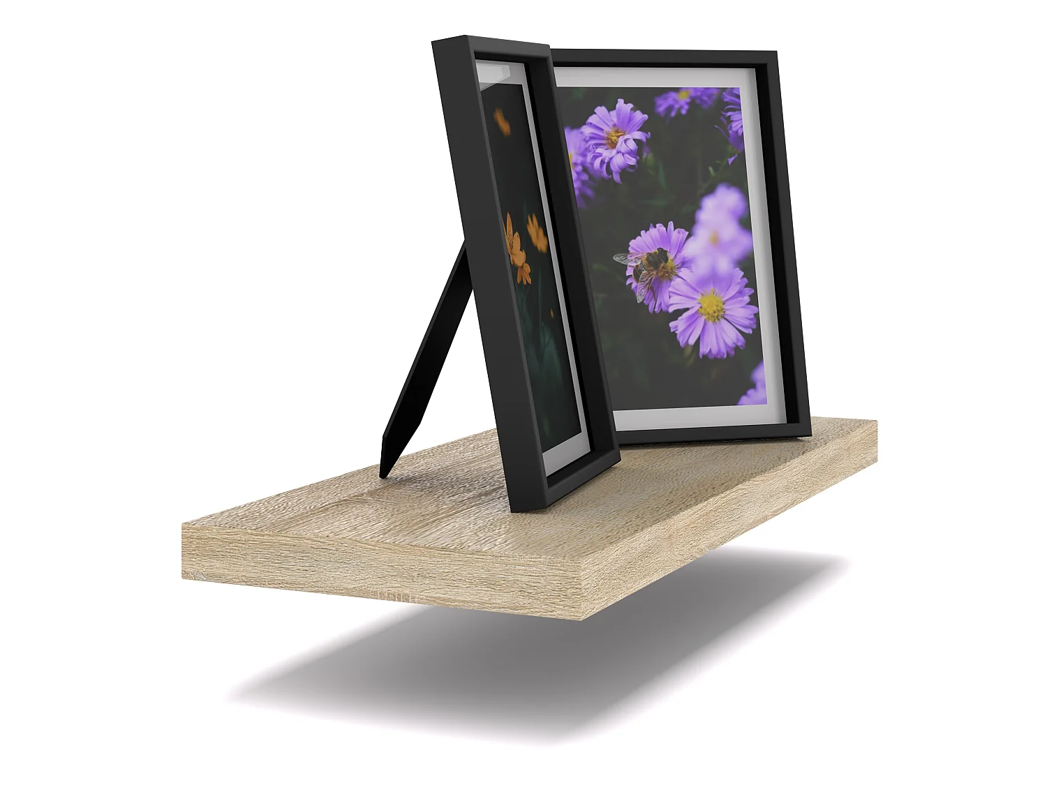 Półka Wisząca Stiv-Meble Połka Ścienna Dąb Sonoma Na Książki Zdjęcia 40x15x1,8 CM 1 szt.