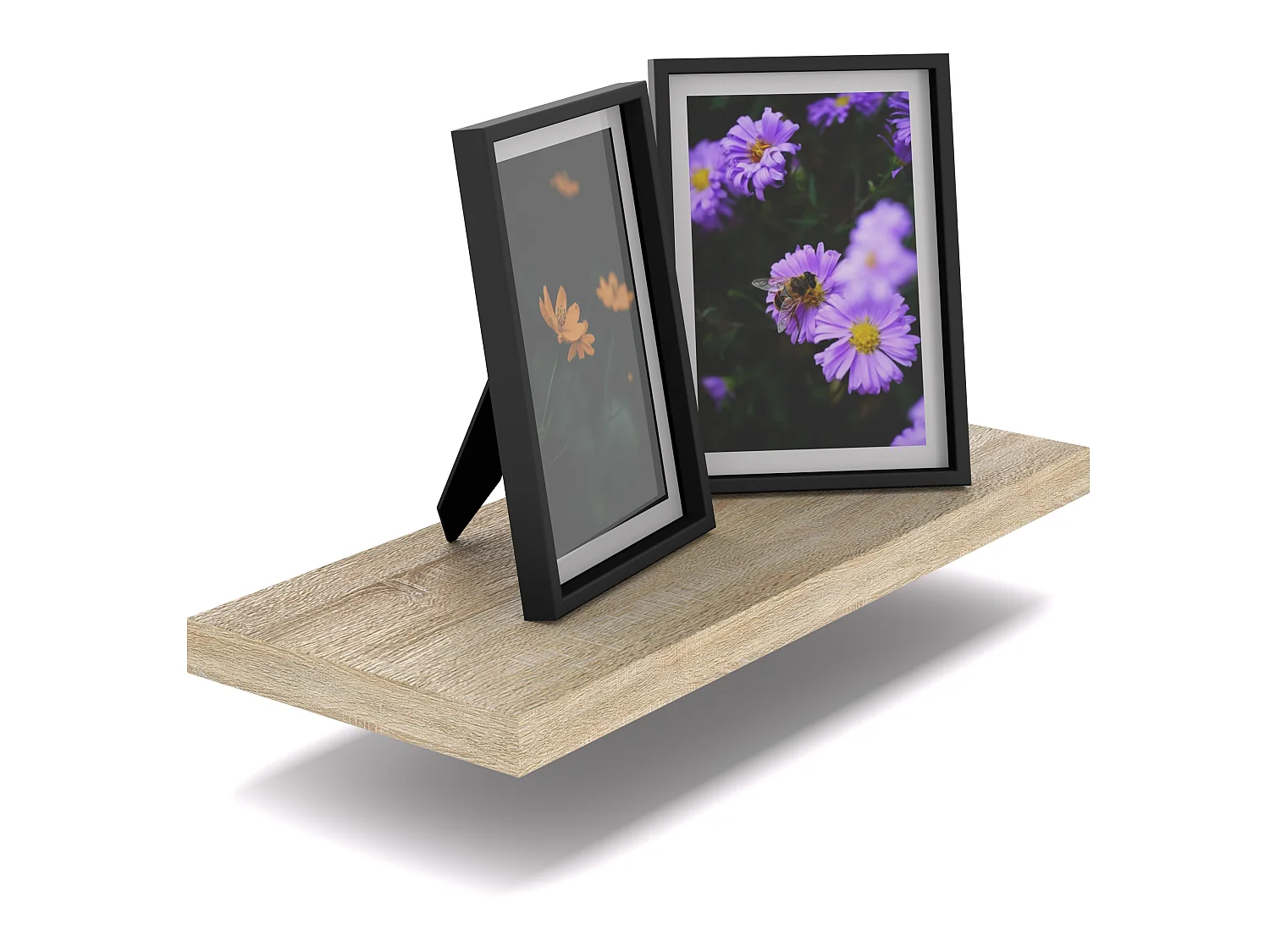 Półka Wisząca Stiv-Meble Połka Ścienna Dąb Sonoma Na Książki Zdjęcia 40x15x1,8 CM 1 szt.