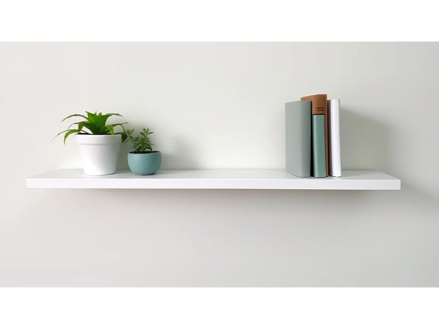 Półka Wisząca Stiv-Meble Połka Ścienna 80 CM Biały Mat Na Książki Zdjęcia 80x15x1,8 CM 1 szt.