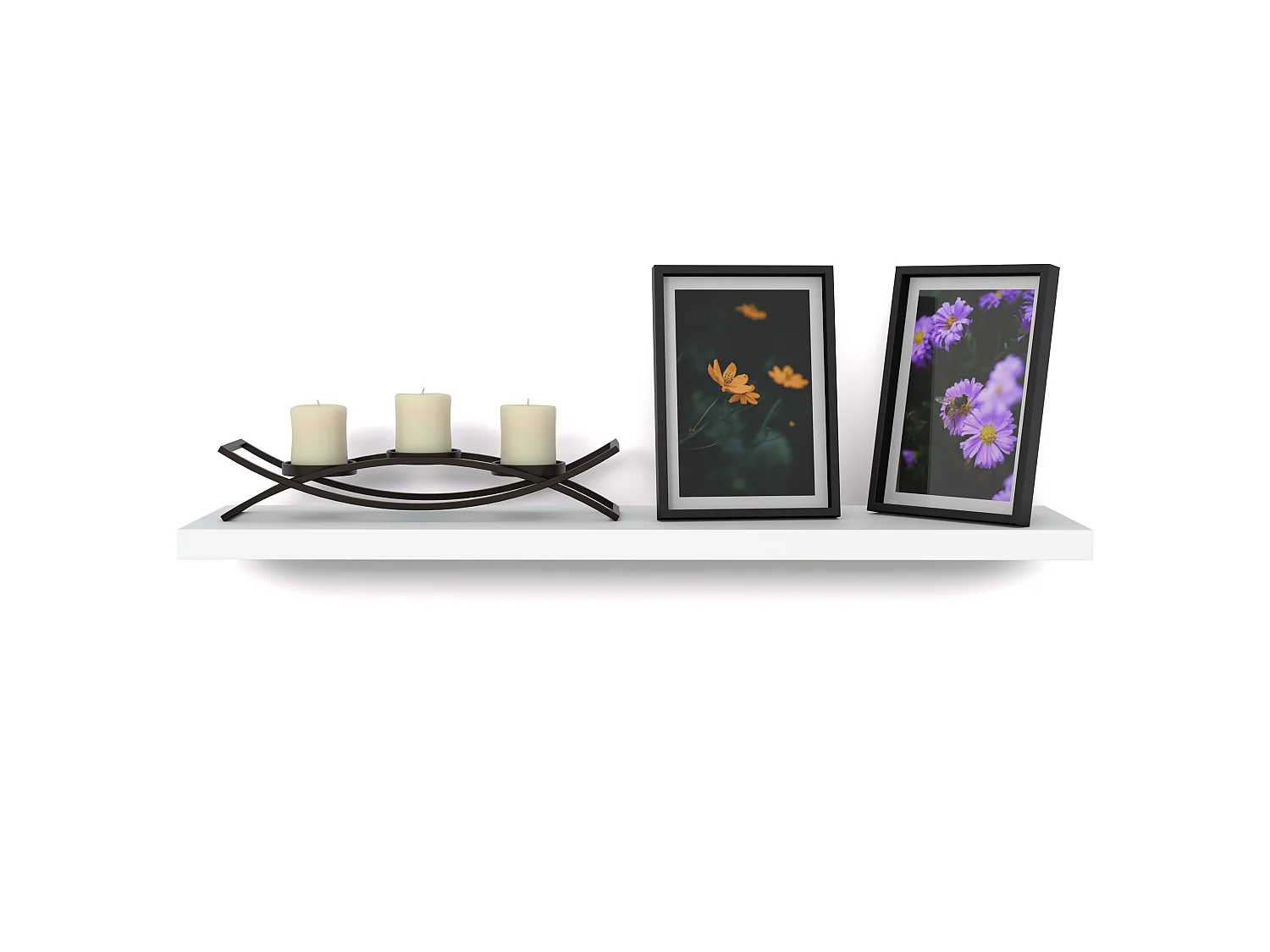 Półka Wisząca Stiv-Meble Połka Ścienna 60 CM Dąb Wotan Na Książki Zdjęcia 60x15x1,8 CM 1 szt.