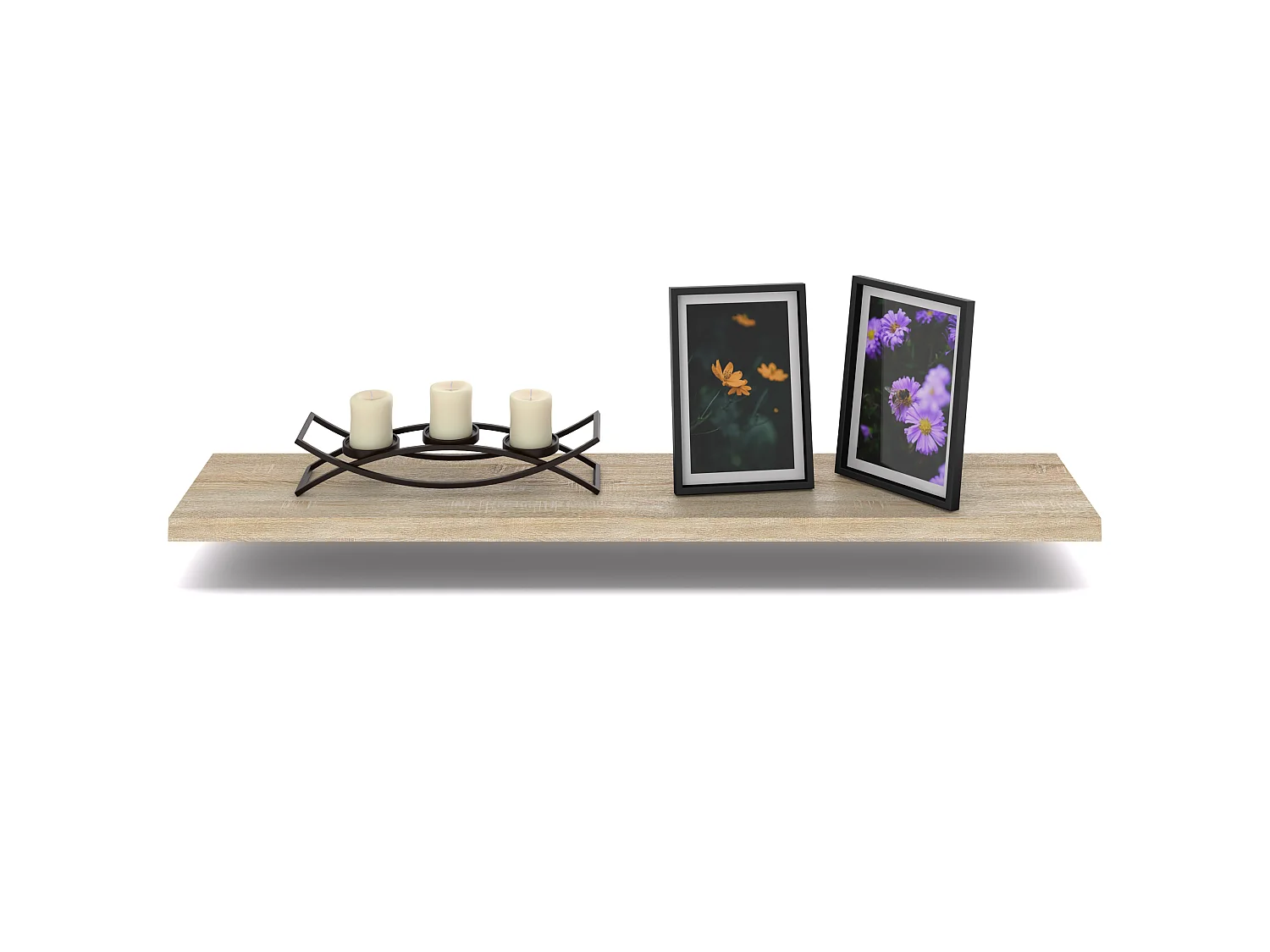 Półka Wisząca Stiv-Meble Połka Ścienna 80 CM Dąb Sonoma Na Książki Zdjęcia 80x15x1,8 CM 1 szt.