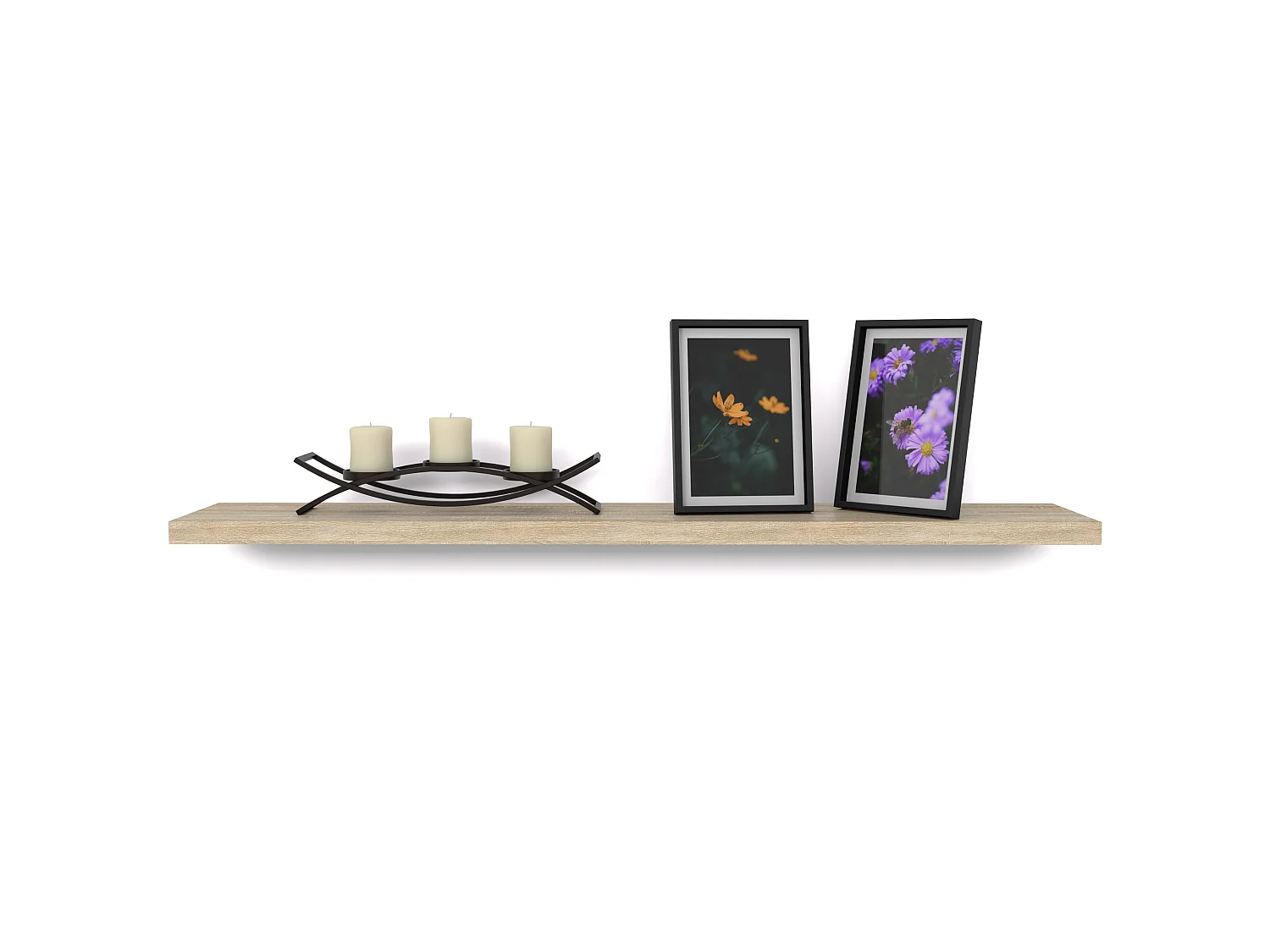 Półka Wisząca Stiv-Meble Połka Ścienna 80 CM Dąb Sonoma Na Książki Zdjęcia 80x15x1,8 CM 1 szt.