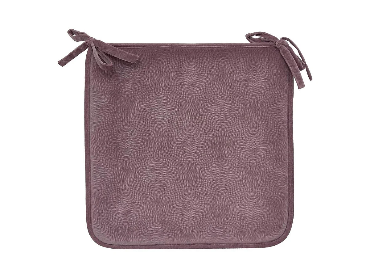 Galette de Chaise Uni "Lilou" 38x38cm Parme