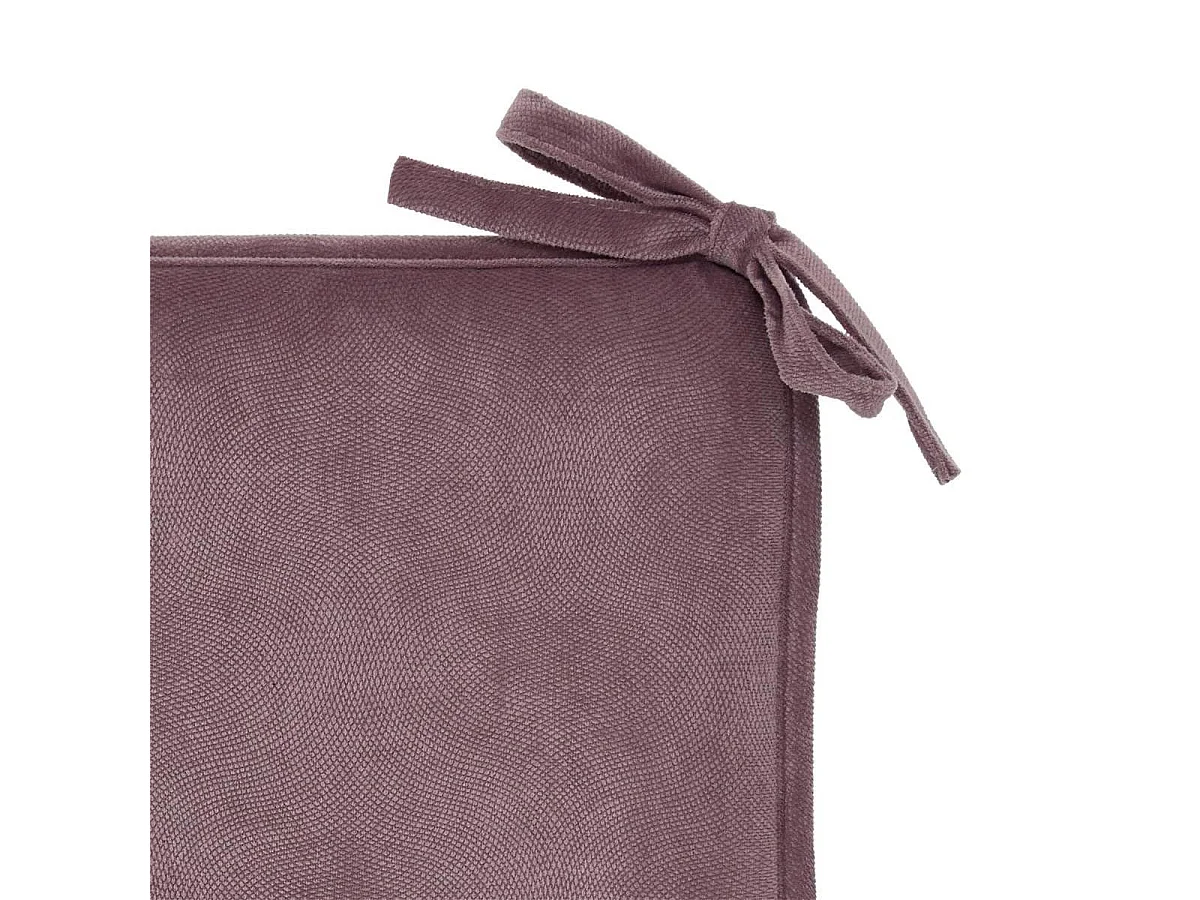 Galette de Chaise Uni "Lilou" 38x38cm Parme