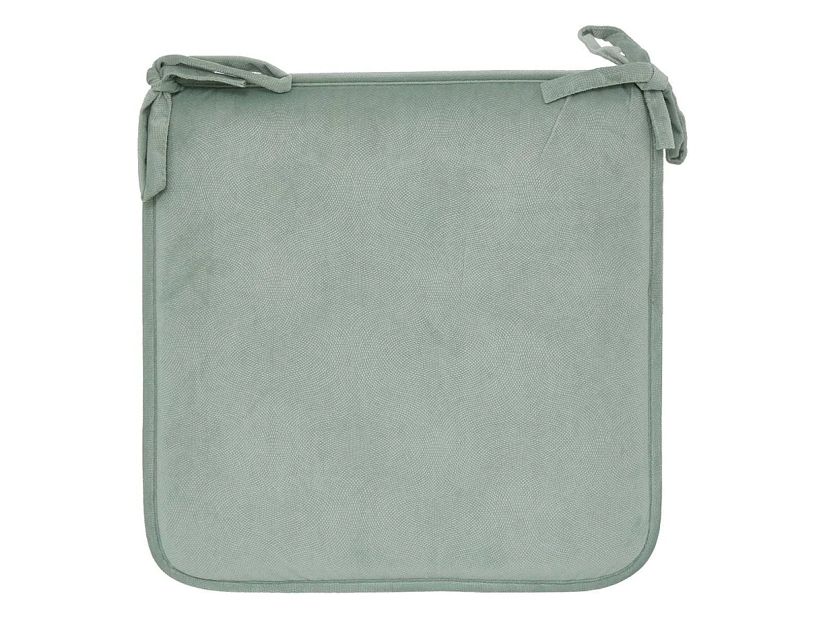Galette de Chaise Uni "Lilou" 38x38cm Vert Céladon