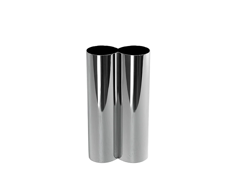 Flower - Vase en métal - Chrome