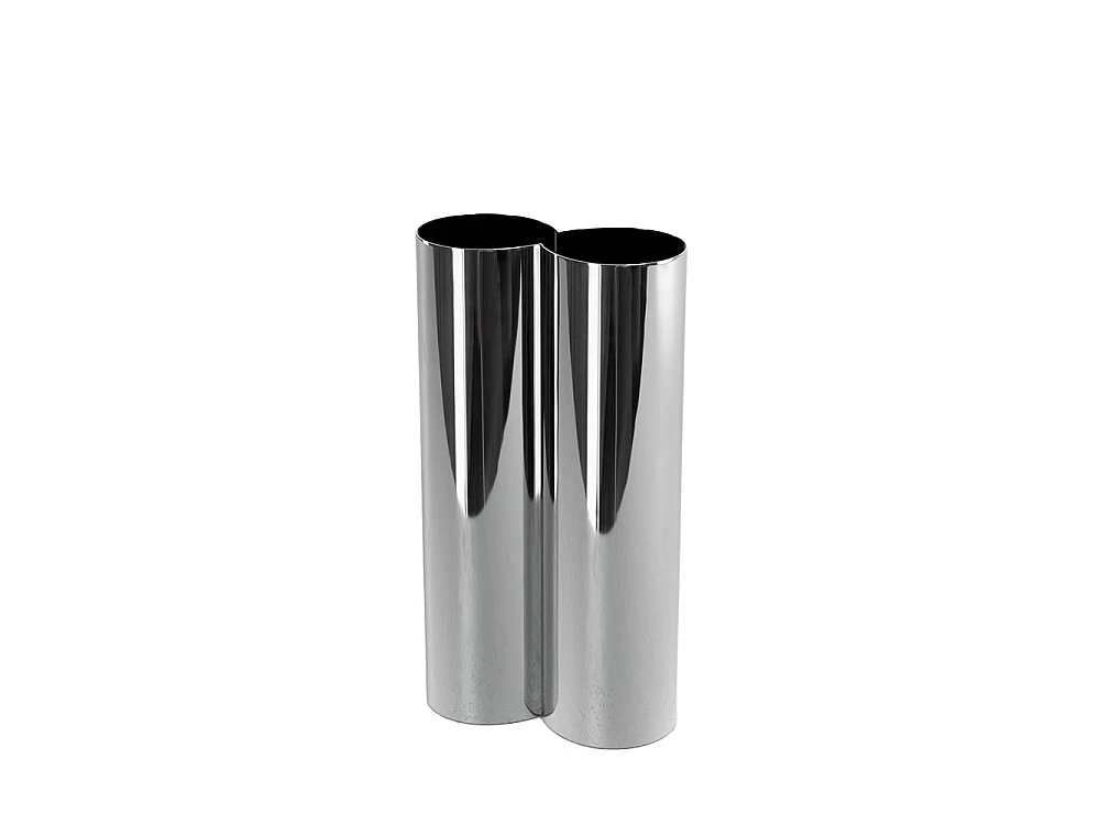 Flower - Vase en métal - Chrome