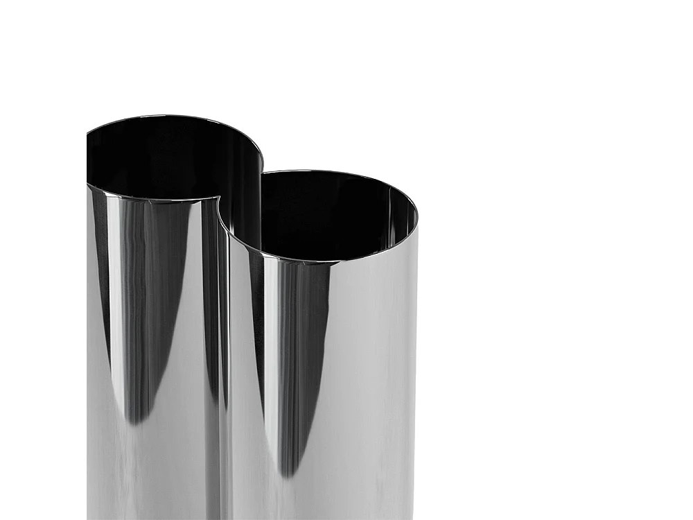 Flower - Vase en métal - Chrome