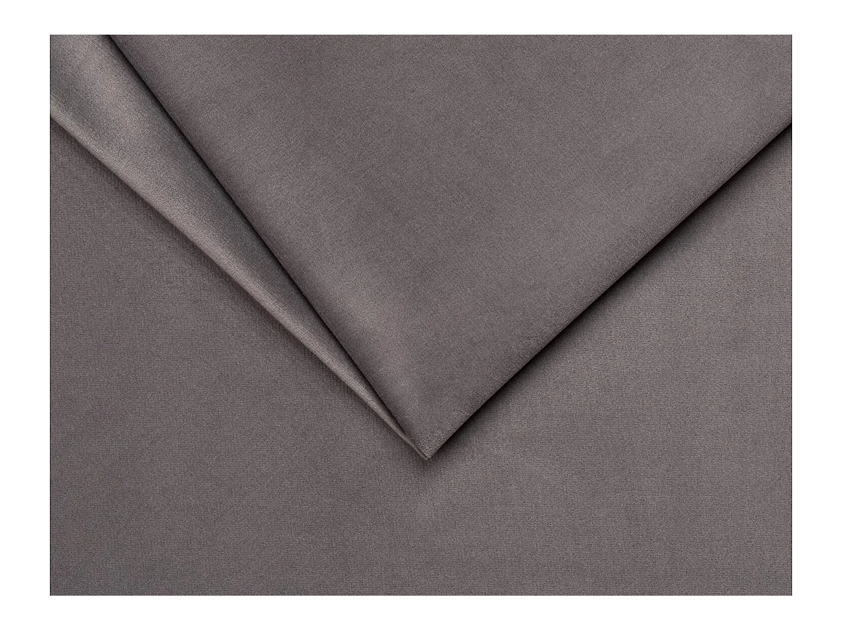 Canapé d'angle 6 places réversible en velours gris MILOE