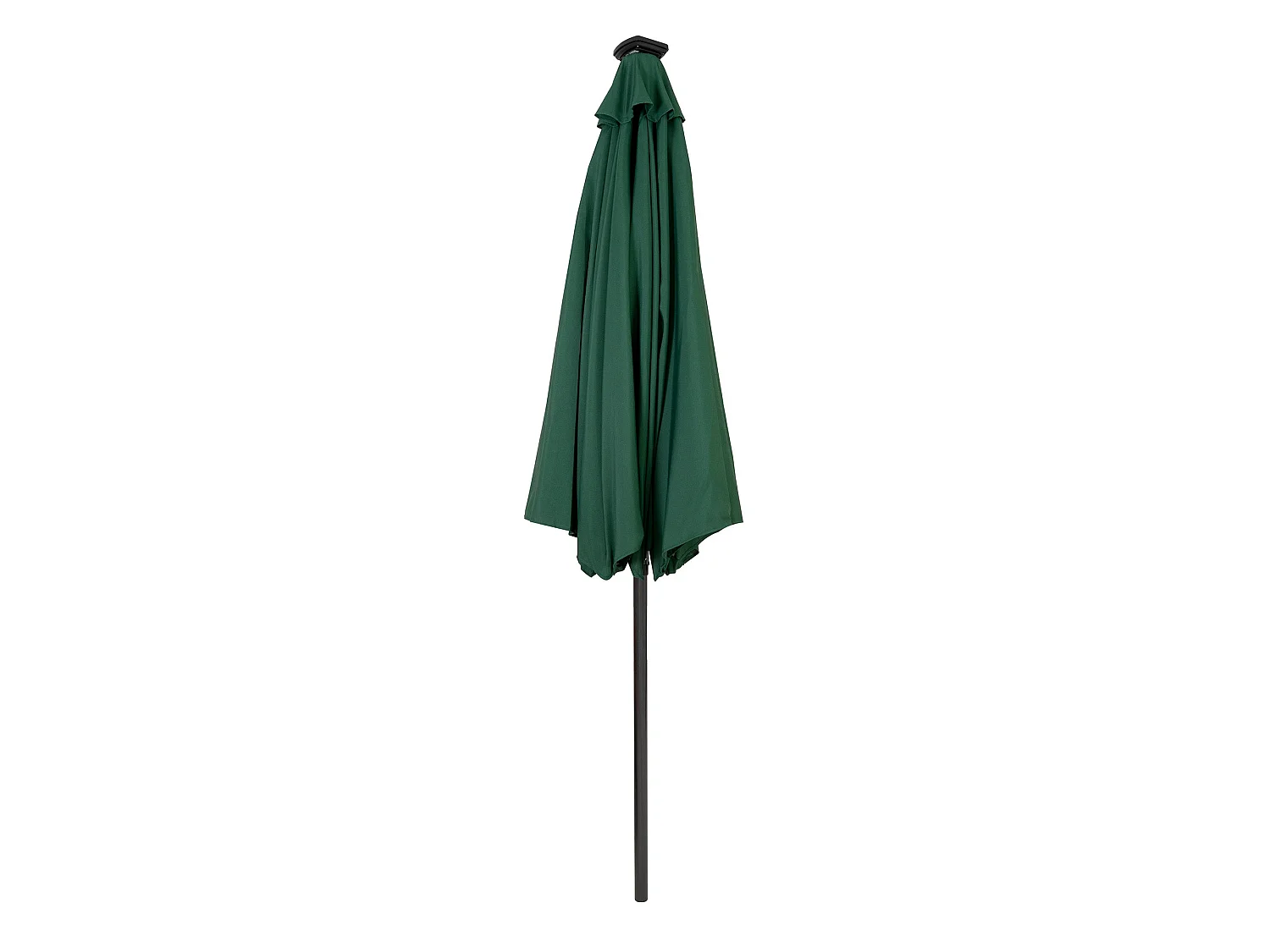 Parasol Inclinable à LED Solaire 2,7 m Vert Jardin Terrasse Auvent Ombre