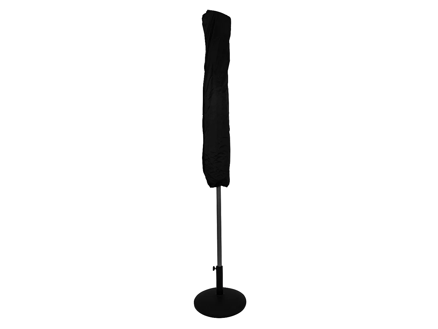 Parasol Inclinable à LED Solaire 2,7 m Vert & Socle en Béton Jardin Terrasse