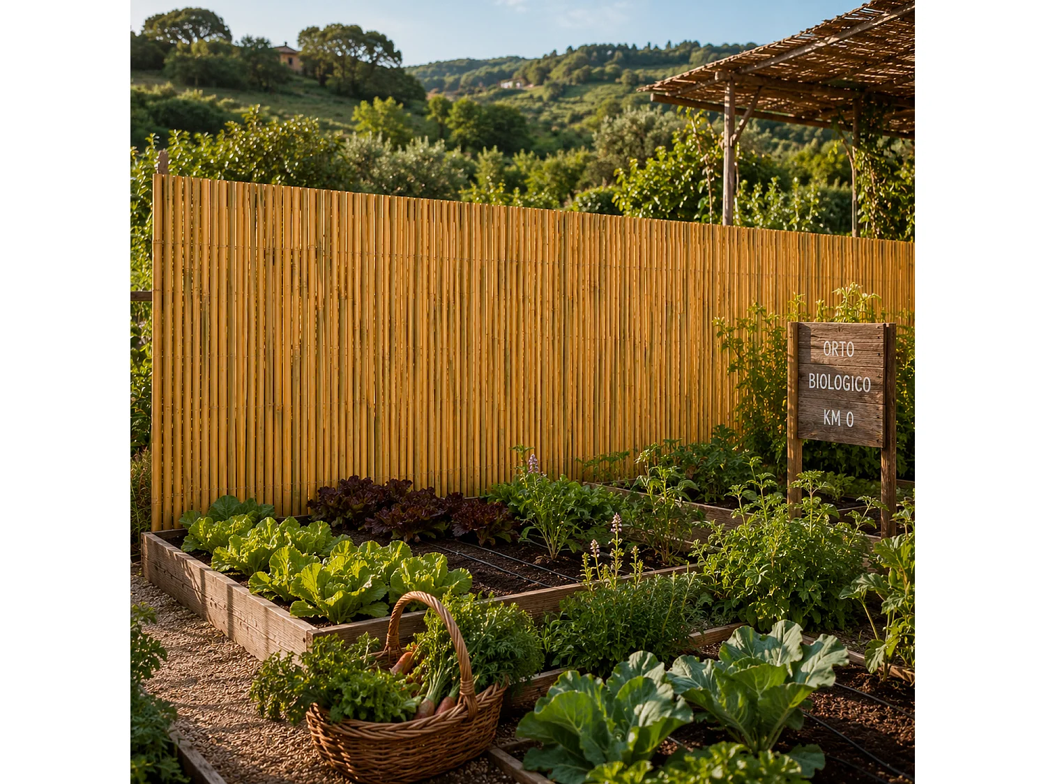 Arella In Cannette Di Bambù Naturale Per Copertura Ombreggiante Da Esterno Ideale Per Creare Privacy In Giardino Balcone Recinzioni Resistenti 1 x 3 Metri