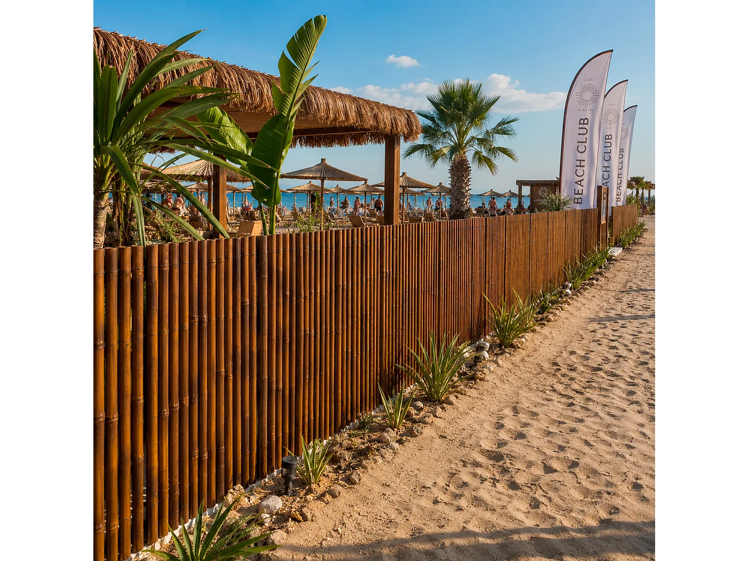 Recinzione Frangivista Arella in Bamboo Carbonizzato Ø 20-30 mm Premium Giardino Balcone Piscina Schermo Privacy Esterno Resistente 120 x 250 cm Marrone Scuro