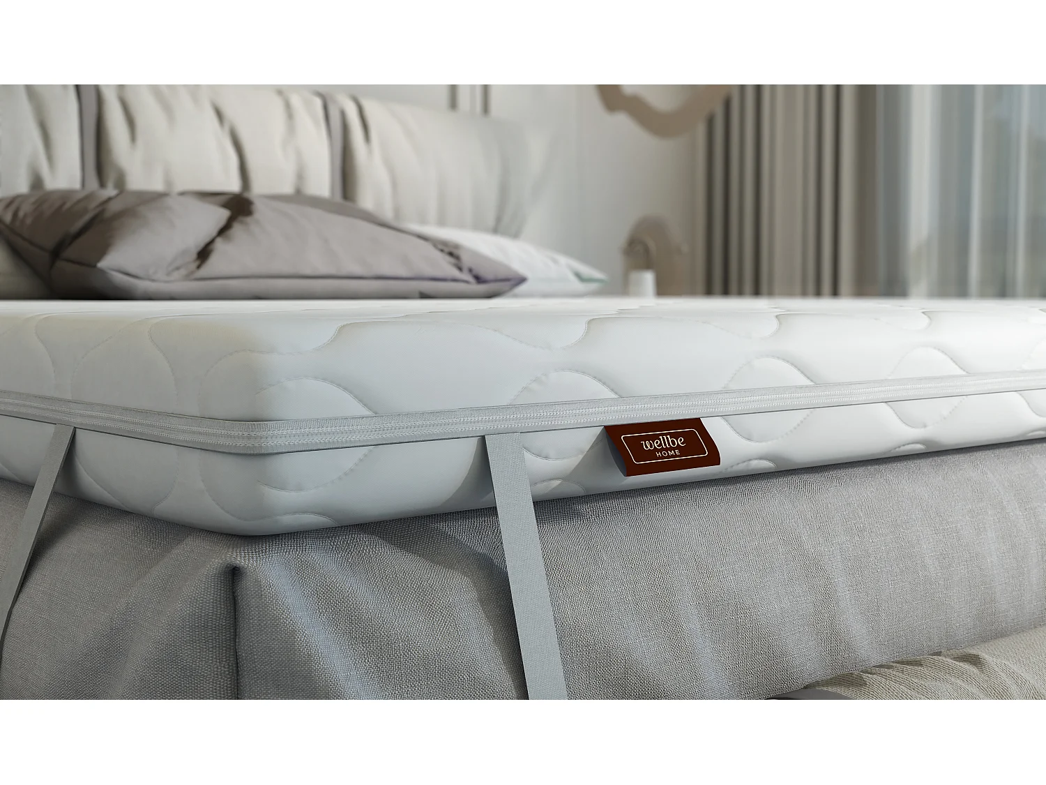 Venerdi Black Masserend Matrastopper 180x200 - Dikte 7 cm, 9 Ondersteuningszones, Hypoallergeen
