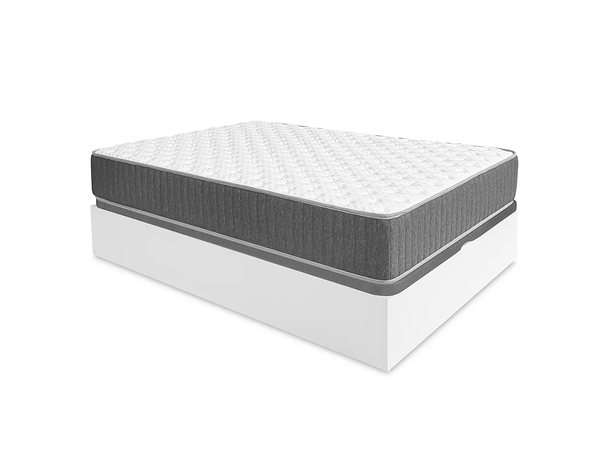 Pack ahorro matrimonio Canapé abatible Nest con Colchón viscoelástico y muelles Aurea 150 x 190 cm| Montaje Incluido (Solo canapé)