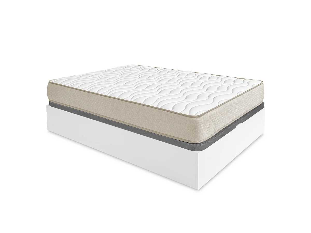 Pack ahorro matrimonio Canapé abatible Nest con Colchón viscoelástico Nova Plus 150 x 190 cm| Montaje Incluido (Solo canapé)