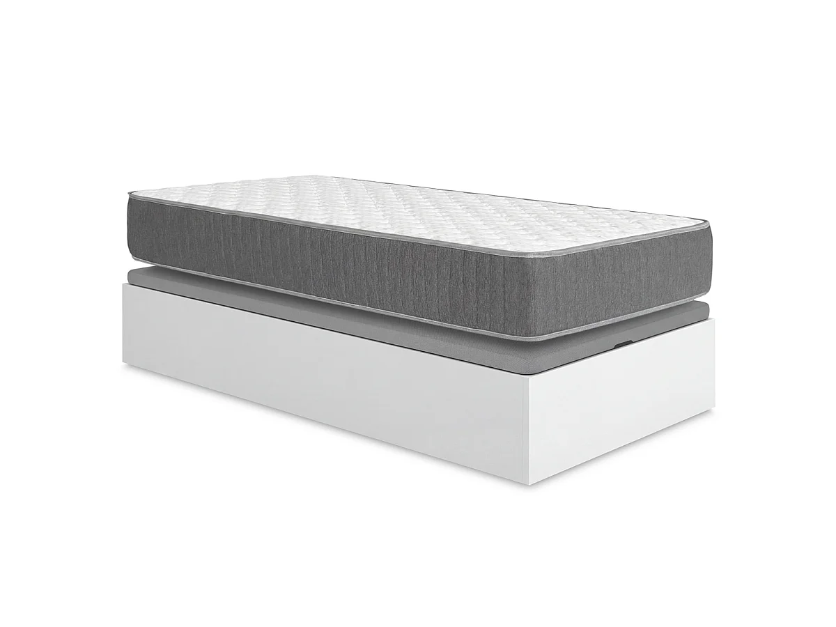 Pack ahorro juvenil Canapé Nest con Colchón viscoelástico y muelles ensacados Aurea 90 x 190 cm| Montaje Incluido (Solo canapé)