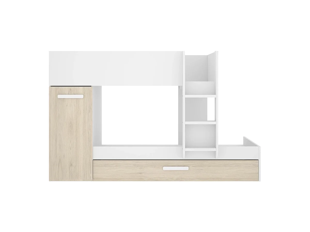 Pack ahorro juvenil Cama tren triple Tom con 3 Colchones viscoelásticos Nova 90 x 190 cm | Subida a domicilio