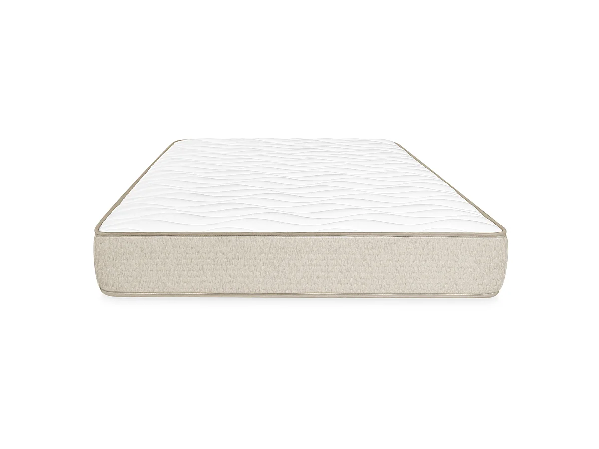 Pack ahorro matrimonio Cama compacta, Cabecero Tori, Colchón viscoelástico Nova Plus y Somier 150 x 190 cm