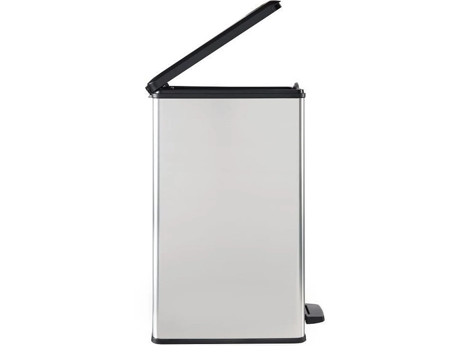 Poubelle Slim - SLIM BIN 40L - Gain de place 40 x 25 x 61 cm - Gris métallisé