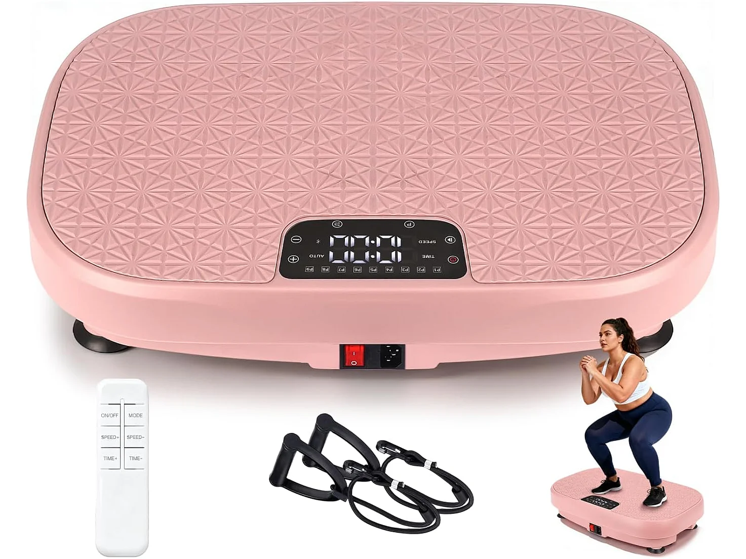 NETTLIFE Plateforme Vibrante Fitness Maison, 199 Niveaux, 9 Programmes, Haut-Parleurs, Sport Perte de Poids & Entraînement Complet, Charge Max 150kg